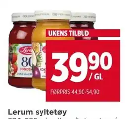 Meny Lerum syltetøy tilbud