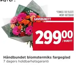 Meny Gavebukett tilbud