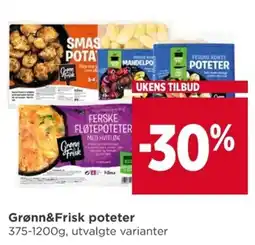 Meny Grønn&Frisk poteter tilbud