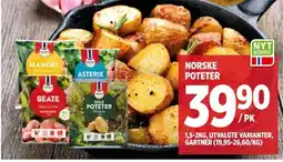 Meny Gartner Norske Poteter tilbud