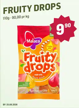 Holdbart Malaco Fruity drops tilbud