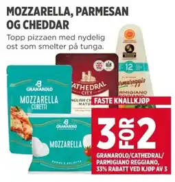Meny Granarolo/Cathedral/Parmigiano Reggiano tilbud