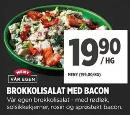 Meny Meny brokkolisalat med bacon tilbud