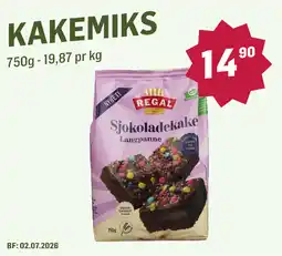 Holdbart Regal Sjokoladekake Langpanne tilbud