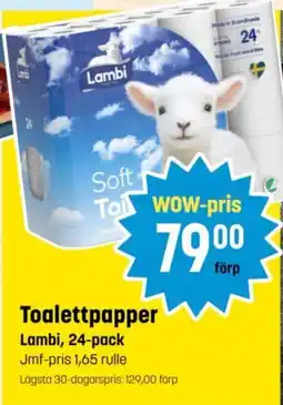 Eurocash Lambi toalettpapper tilbud