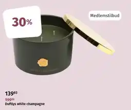 Nille Duftlys white champagne tilbud