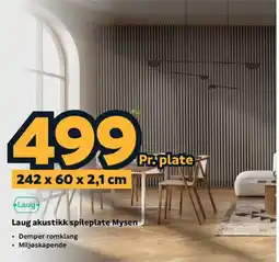 Megaflis Laug akustikk spileplate Mysen tilbud