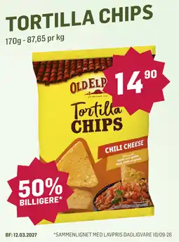 Holdbart Old Elp Tortilla Chips tilbud