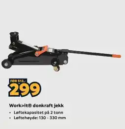 Megaflis Work>it® donkraft jekk tilbud