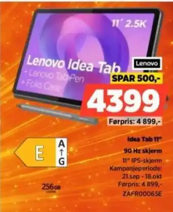 POWER Lenovo Idea Tab 11 tilbud