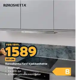 Megaflis Rørøshetta Flexi kjøkkenhette tilbud