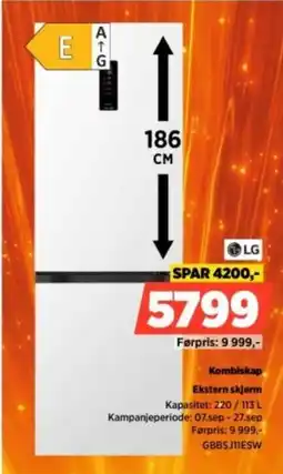 POWER LG Kombiskap tilbud