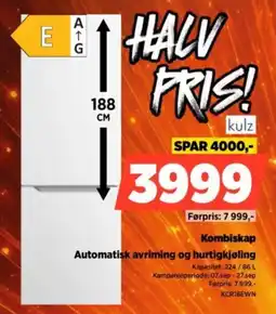 POWER kulz Kombiskap tilbud