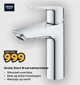 Megaflis Grohe Start M servantarmatur tilbud