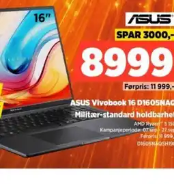 POWER Asus vivobook 16 d1605naq tilbud