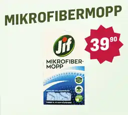 Holdbart Jif mikrofiber-mopp tilbud