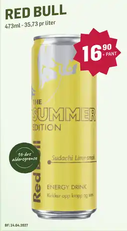 Holdbart Red Bull the summer edition tilbud
