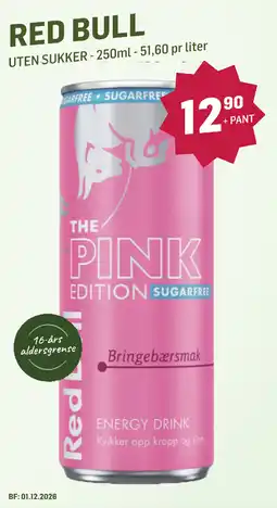 Holdbart Red Bull The Pink Edition Sugarfree tilbud