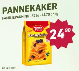Holdbart Toro pannekaker tilbud