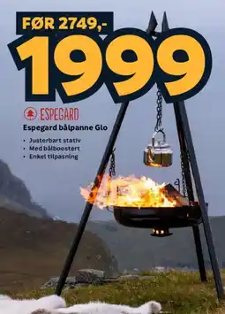 Megaflis Espegard bålpanne Glo tilbud