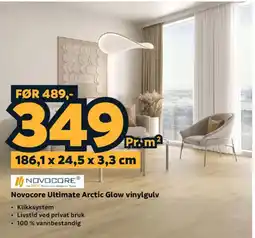 Megaflis Novocore Ultimate Arctic Glow vinylgulv tilbud