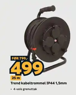 Megaflis Trend kabeltrommel IP44 1,5mm tilbud