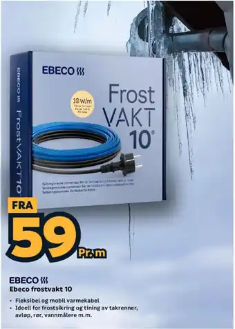 Megaflis Ebeco frostvakt 10 tilbud