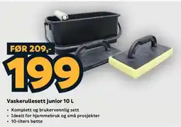Megaflis Vaskerullesett junior 10 L tilbud