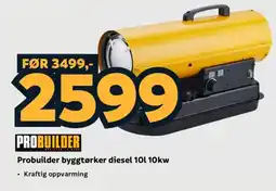 Megaflis Probuilder byggtørker diesel tilbud