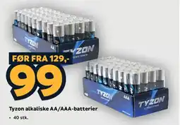 Megaflis Tyzon alkaliske AA/AAA-batterier tilbud