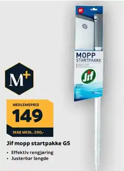 Megaflis Jif mopp startpakke G5 tilbud