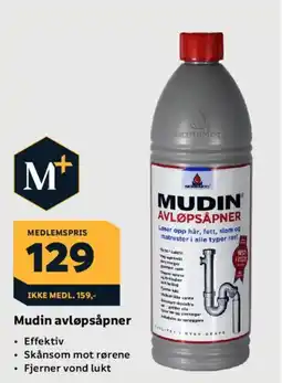 Megaflis Mudin avløpsåpner tilbud
