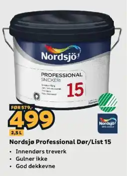 Megaflis Nordsjø Professional Dør/List 15 tilbud