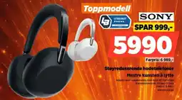 POWER Sony støyreduserende hodetelefoner tilbud