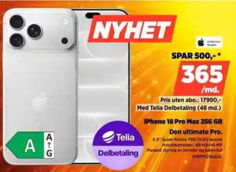 POWER iPhone 18 Pro Max 256 GB tilbud