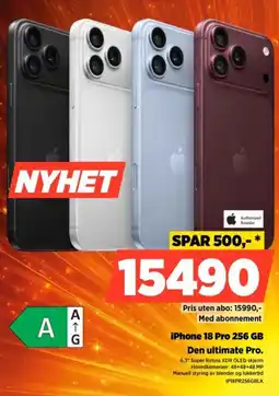 POWER iPhone 18 Pro 256 GB tilbud