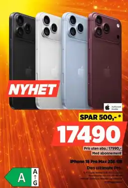 POWER iPhone 18 Pro Max 256 GB tilbud