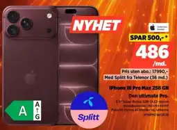POWER iPhone 18 Pro Max 256 GB tilbud