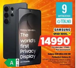 POWER Samsung Galaxy S26 Ultra 256 GB tilbud