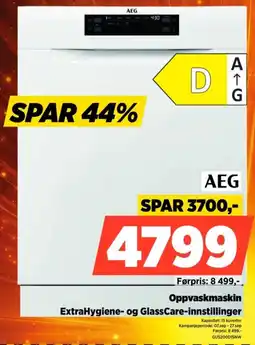 POWER Aeg oppvaskmaskin tilbud