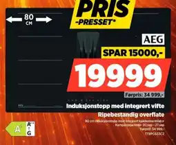 POWER AEG induksjonstopp med integrert vifte tilbud