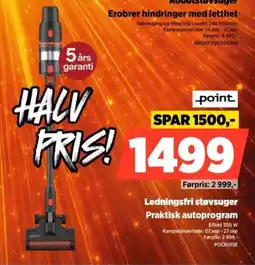 POWER Point robotstøvsuger tilbud