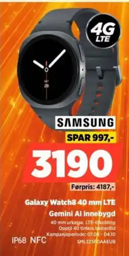 POWER Samsung Galaxy Watch8 40 mm LTE tilbud