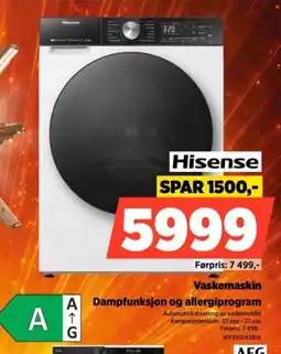 POWER Hisense Vaskemaskin tilbud