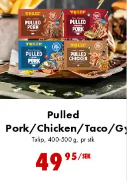 Nordby Supermarket Tulip Pulled Pork/Chicken/Taco/Gy tilbud