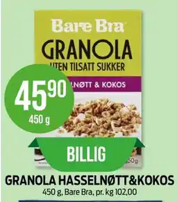 Kiwi GRANOLA HASSELNØTT&KOKOS tilbud