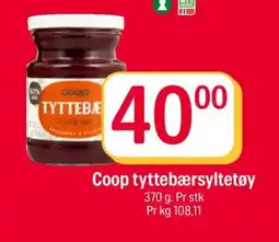 Coop Extra Coop tyttebærsyltetøy tilbud