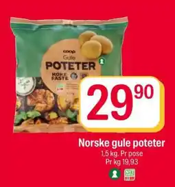 Coop Extra Norske gule poteter tilbud