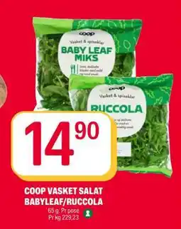 Coop Extra COOP VASKET SALAT BABYLEAF/RUCCOLA tilbud