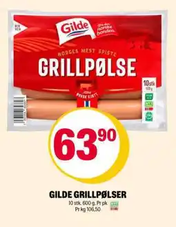 Coop Extra GILDE GRILLPØLSER tilbud